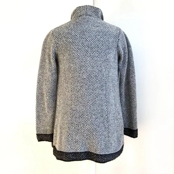 Maryline Italian Wool-Blend Open Front Cardigan - Picture 2 of 11